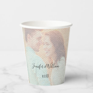 Texturierte Overlay verblichenes Foto Personalisie Pappbecher