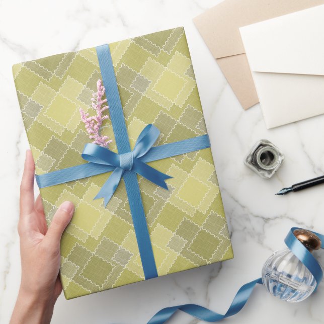 Texturierte Patchwork-Patches mehrfarbige Flecken  Geschenkpapier (Schenken)