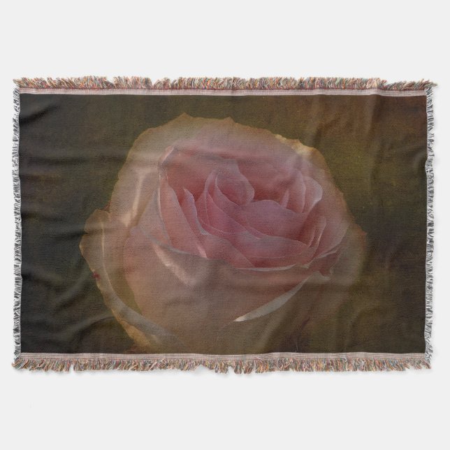 Texturierte Rosa-Fässer Decke (Vorderseite)