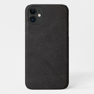 Texturierte schwarze Leder Case-Mate iPhone Hülle