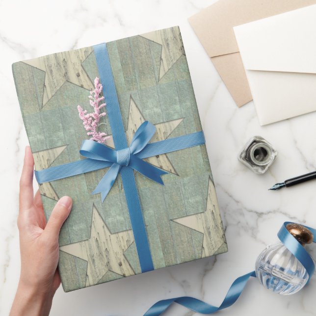 Texturierte Sternverpackungspapier Geschenkpapier (Schenken)