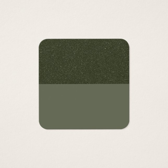 Texturierte Top Moss Green Visitenkarte - Anpassen (Vorderseite)