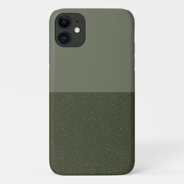 Texturierte Unterseite Moss Green iPhone 11 Fall ( Case-Mate iPhone Hülle (Rückseite)