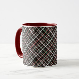 Texturierte Weihnachtsbartan. Tasse