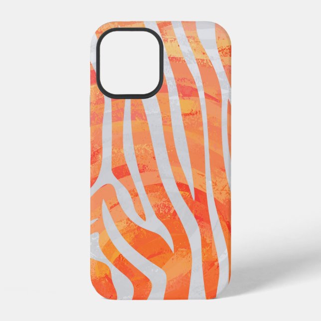 Texturierte Zebra Muster iPhone Hülle (Rückseite)