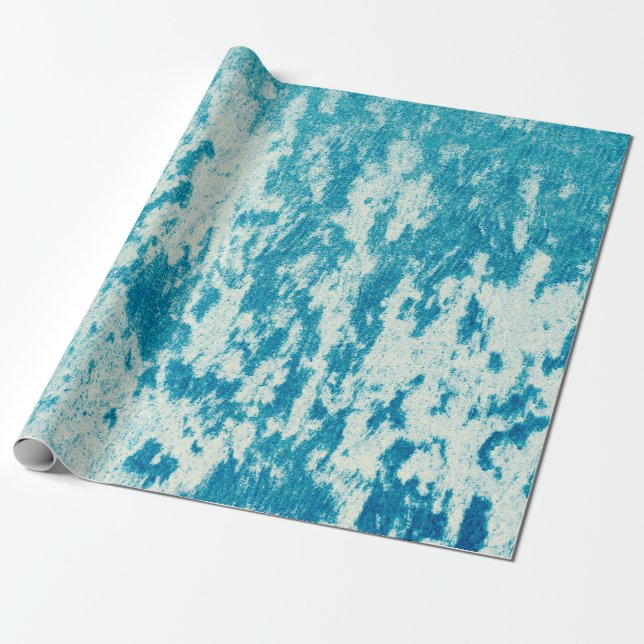 Texturierter blauer Hintergrund aus dichtem Stoff. Geschenkpapier (Ungerollt)