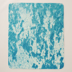 Texturierter blauer Hintergrund aus dichtem Stoff. Sherpadecke