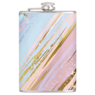 Texturierter rosa Hintergrund Flachmann