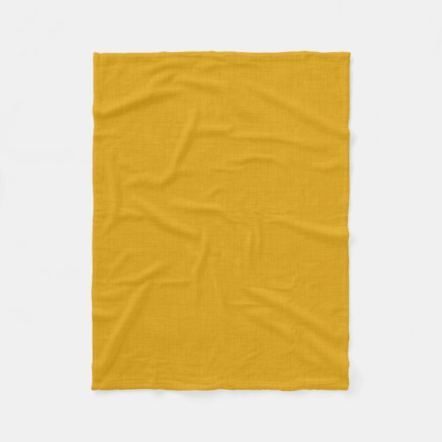 Texturiertes Dunkles Gold Fleecedecke (Vorderseite)