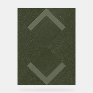 Texturiertes geometrisches Moss Akryllisches Zeich Acrylschild