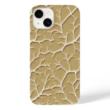Texturiertes Khaki-Ast-iPhone-Case für Stil