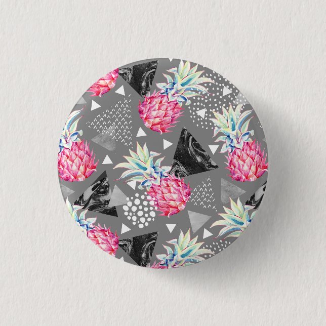 Texturiertes Muster für Ananas Button (Vorderseite)