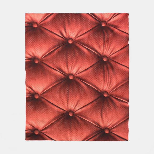 Texturiertes Rotes Leder: Detailliertes Material N Fleecedecke (Vorderseite)