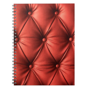 Texturiertes Rotes Leder: Detailliertes Material N Notizblock