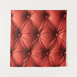 Texturiertes Rotes Leder: Detailliertes Material N Wandteppich