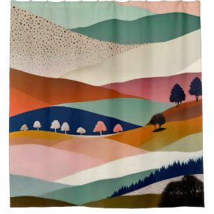 Texturlandschaft Duschvorhang