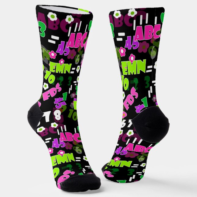 Texturlehrschule für Mathematik Socken (Gewinkelt)