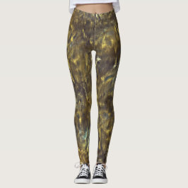 Texturmix aus groben Flecken und schmutzigen und " Leggings