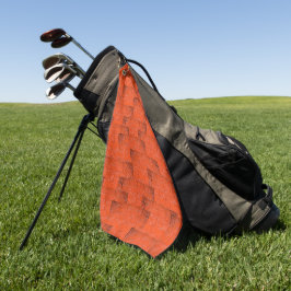 Texturmosaik, das wie eine Wand aus Ziegeln aussie Golfhandtuch