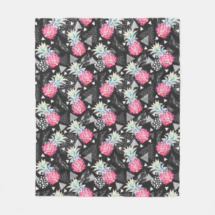 Texturrisches Ananas-Muster Fleecedecke