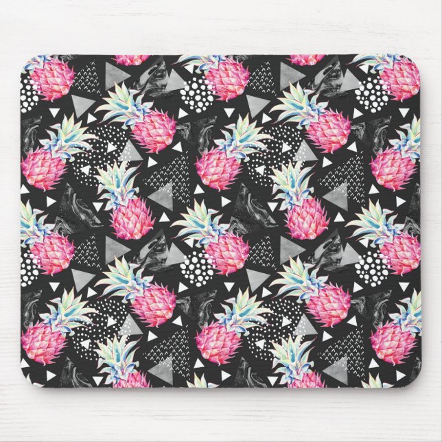 Texturrisches Ananas-Muster Mousepad (Vorne)