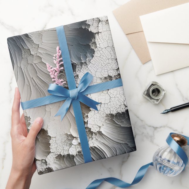 Texturriss Zurzeit Abstrakt Geschenkpapier (Schenken)