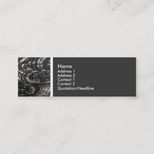 Texturstein (Regen auf einem Teich) II Mini Visitenkarte