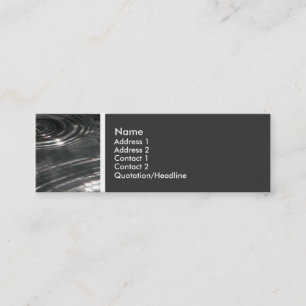 Texturstein (Regen auf einem Teich) Mini Visitenkarte