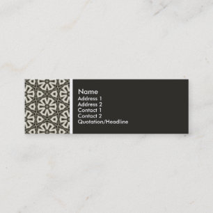 Texturstein - Terrazzo Muster - (201F1B) Mini Visitenkarte