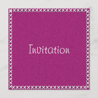 Textvorlage - Fuchsia-Strick Stockinette-Stich Einladung