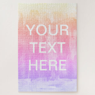 Textvorlage hinzufügen Farbenfroher Hintergrund Puzzle