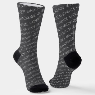 Textvorlage Ihren eigenen Personalisierten Namen m Socken