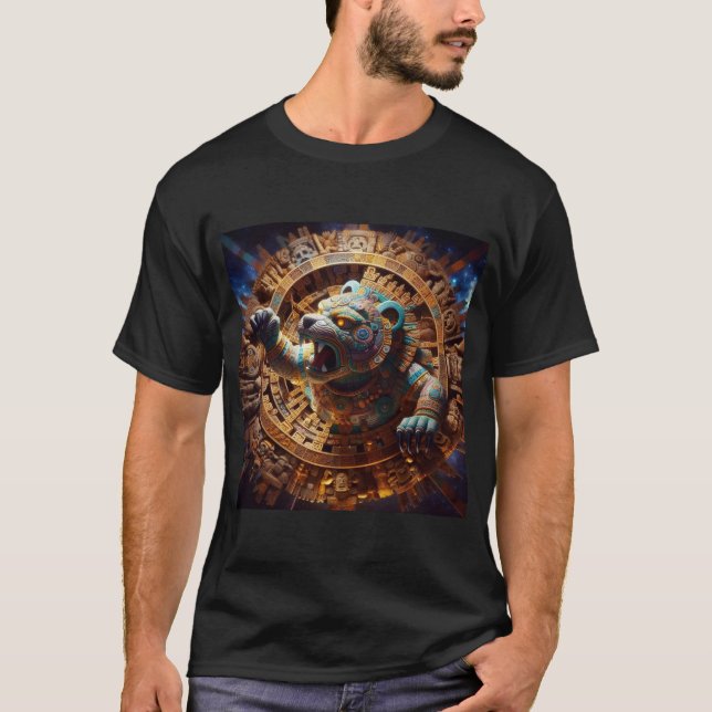 Tezcatlipoca, Gott des Großen Bären T-Shirt (Vorderseite)
