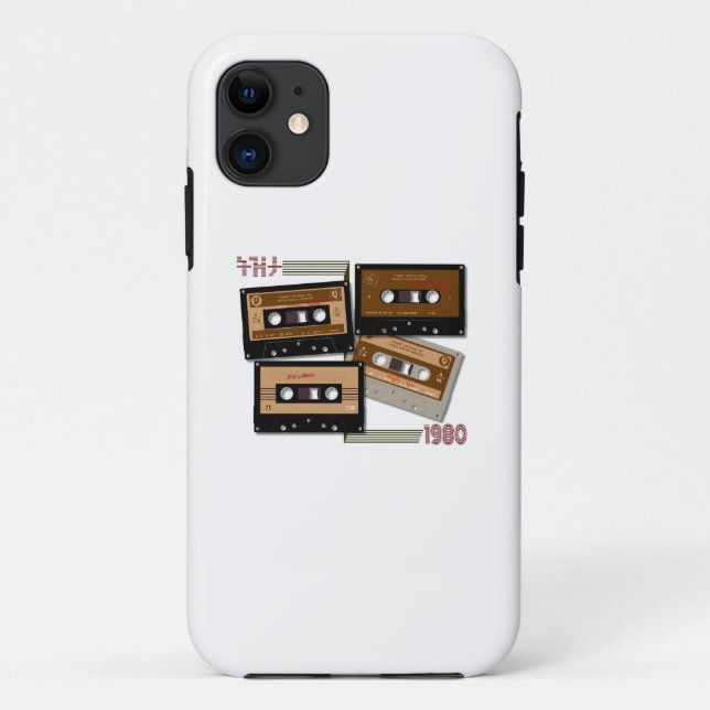 Tezeta Throwback Tunes Kassettenband Case-Mate iPhone Hülle (Rückseite)