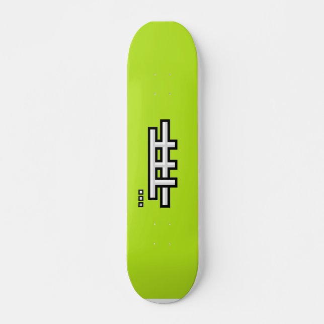 TFF grundlegend (hellgrün) Skateboard (Vorne)