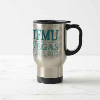 TFMU VEGAS Aqua-Zickzack Reise-Tasse Reisebecher