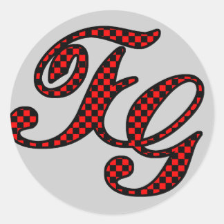 TG-Logo Runder Aufkleber