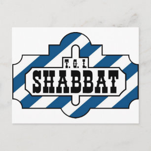 TGI SHABBAT POSTKARTE