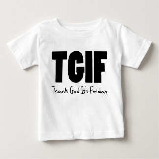 TGIF danken Gott sein Freitag Baby T-shirt