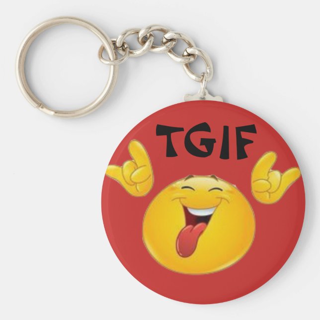 TGIF Emojis Schlüsselanhänger (Vorne)