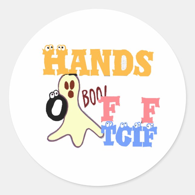 TGIF fRIDAY COLORS.png Runder Aufkleber (Vorderseite)