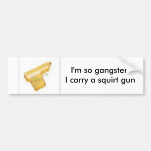 th_Aqua__Shot__Squirt__Gun, bin ich so Gangster I Autoaufkleber