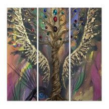 Th Divine Tree Of Life celestial wings and jewels 
