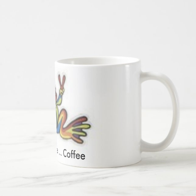 th_frogg, Friedens… Liebe-… Kaffee Tasse (Rechts)