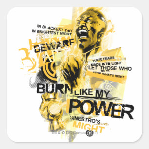 Thaal Sinestro 10 Quadratischer Aufkleber