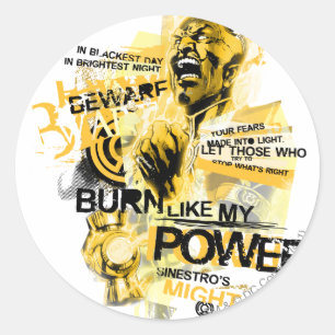 Thaal Sinestro 10 Runder Aufkleber