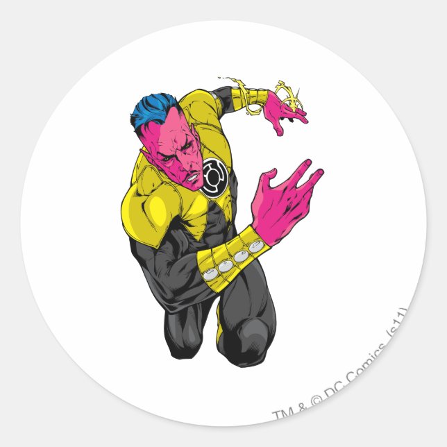 Thaal Sinestro 7 Runder Aufkleber (Vorderseite)