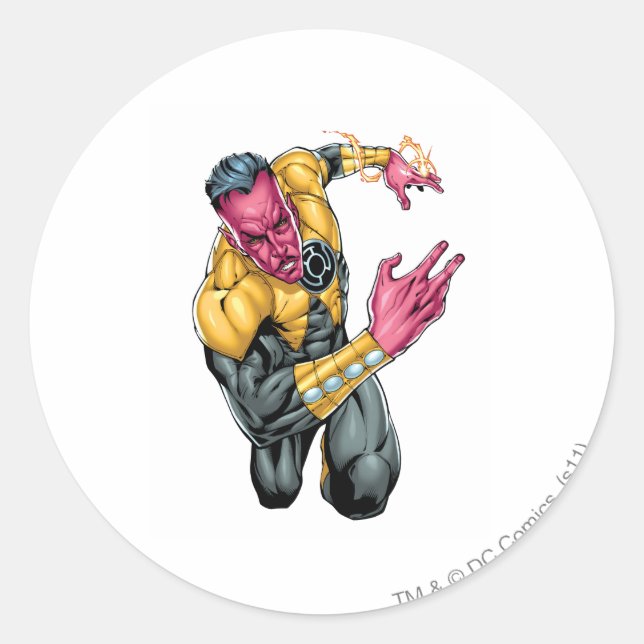 Thaal Sinestro 8 Runder Aufkleber (Vorderseite)