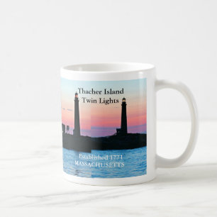 Thacher Island Twin Lights, Massachusetts Tasse