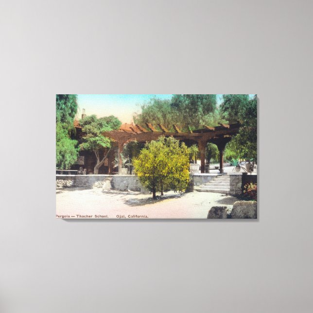 Thacher School Pergola ViewOjai, CA Leinwanddruck (Vorderseite)